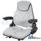 A & I Products Seat, F20 Series, Slide Track / Armrest / Headrest / Gray Vinyl 22" x22" x14" A-F20ST135 - alternate 1